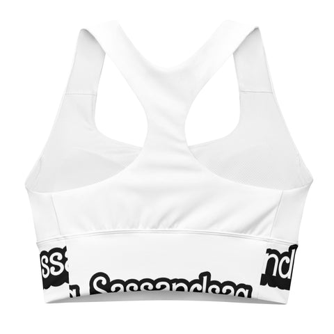 All-Over Print Recycled Longline Sports Bra