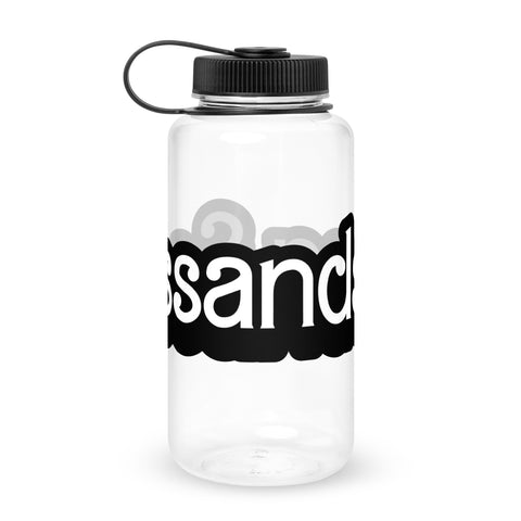 Wide mouth plastic water bottle