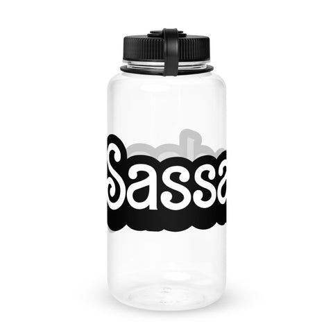 Wide mouth plastic water bottle