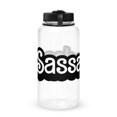 Wide mouth plastic water bottle