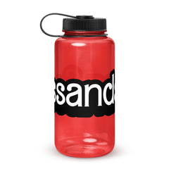 Wide mouth plastic water bottle